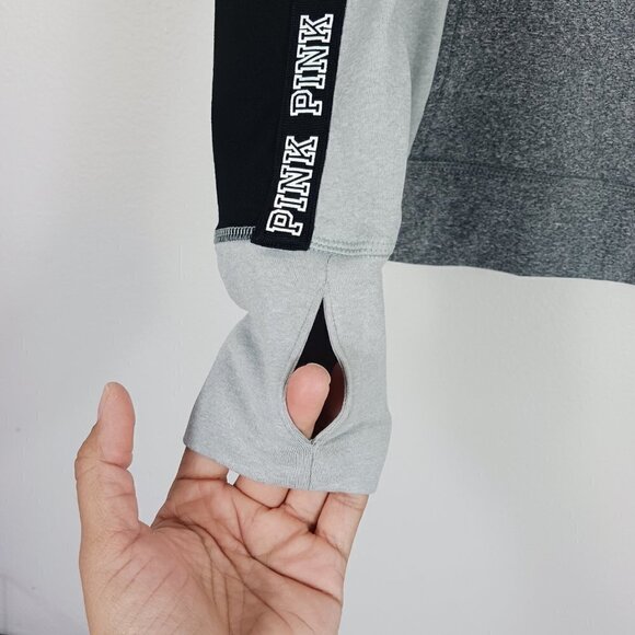 Victoria's Secret PINK Ultimate gray Activewear Cowlneck Pullover size S - Picture 5 of 7